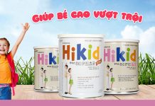 Thành phần dưỡng chất của sữa Hikid